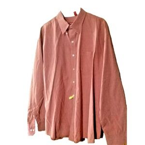 Mens Izod All Over‎ Stretch Long Sleeve Button Up Shirt 2XL  34-35 EUC